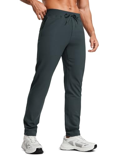 4-Way Stretch Athletic Pants for Men 30" Workout Lounge Casual Work Jogger with Zip Pocket