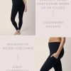 Louisa Ultra High-Waisted Over The Bump Maternity Pregnancy Leggings
