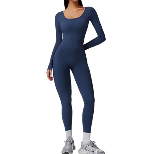311vnNOEHRL.jpg Sports Jumpsuit Women Gym Set Training Yoga Suit Sportswear Back Jumpsuit Fitness Rompers Stretch Workout Bodysuits