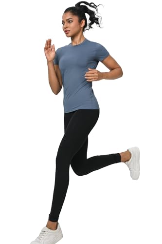5-Pack Women's Compression Shirts Short Sleeve Workout Tops Athletic Baselayer Quick Dry Gym Yoga Running T-Shirt