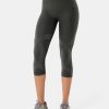 Body Sculpt Capri Leggings Reversible Wear Compression Leggings for Women Tummy Control Yoga Pants Workout