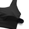 Butterluxe Womens U Back Sports Bra - Scoop Neck Padded Low Impact Yoga Clothes Workout Crop Top with Built in Pads