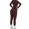 2 Piece Workout Sets for Women Zip Up Jacket Gym Leggings with Pockets Yoga Sets