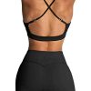 Women's Workout Sets 2 Piece Yoga Outfit High Waisted Biker Shorts Leggings Sports Bra Gym Fitness Clothes Tracksuit