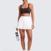 Butterlift Double Lined Square Neck Sports Bras for Women - Wireless V-Shaped Racerback Workout Yoga Top Non Padded