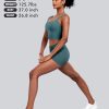Womens Sports Bras 5 Packs - Square Neck Longline Workout Crop Tank Tops Padded Yoga Camisole with Built in Pads