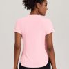 Workout Tops for Women UPF 50+ Yoga Shirts Short Sleeve Athletic Tops with Side Slits Running Gym Tee Top Loose Fit