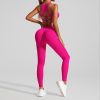 2 Piece Workout Sets for Women Sports Bras and High Waisted Leggings Yoga Outfits Set for Women