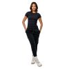 31K-LOV0oYL.jpg 3 Pack Stretch Workout Tee Shirts for Women, Ribbed Crewneck Womens Short Sleeve Yoga Tees (Available in Plus)
