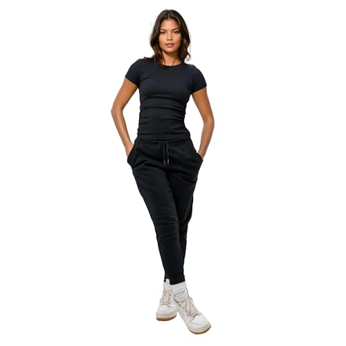 31K-LOV0oYL.jpg 3 Pack Stretch Workout Tee Shirts for Women, Ribbed Crewneck Womens Short Sleeve Yoga Tees (Available in Plus)