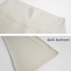 Girls Stand Collar Zipper Elastic Slim Coat, High Waist Flare Pants, Kids Athletic Yoga Dance Gym Set