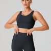 Workout Sets for Women Petite Small Size ，4-Piece Seamless High Waisted Yoga Pants & Sports Bra - Gym Running Wear