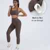 2 Piece Workout Sets for Women Halter Sports Bras Gym Sets Booty Leggings Outfits