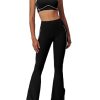 Yoga sets for women 2 piece Fashion contrasting lines Sports Bra and High Wasit Split hem Flared Leggings