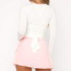 Women Pilates Wrap Top Workout Ballet Self Tie Shirt Long Sleeve Cross Sexy Deep V Neck Yoga Blouse