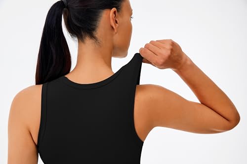 Workout Tank Tops for Women - Butter Soft High Neck Athletic Gym Yoga Pilates Tank Tops