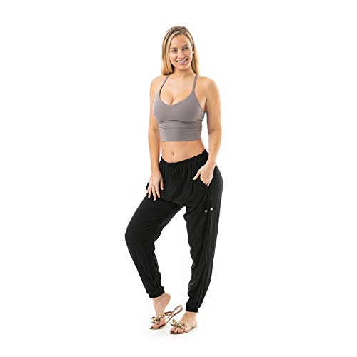 Miami Jogger Harem Pants – Unisex Cotton Joggers with Pockets – Tapered, Casual for Yoga, Gym & Lounge Wear