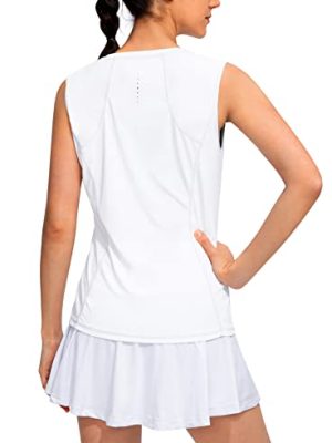 Women's Workout Tank Tops Lightweight Sleeveless Shirts for Women Loose Fit Tops for Athletic Running Tennis Yoga