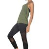 Women's Open Back Workout Athletic Yoga Tank Tops with Built in Bra