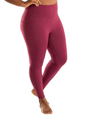Leakproof Womens Leggings: Leggings with Pockets Designed with Built-in Bladder Leakage Pads for Women (25" Inseam)