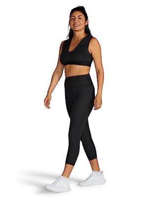 Lower Back Support Compression Capri Leggings for Women, Flattering Fit, Sweat Wicking, Breathable