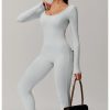 31hUf8JsFKL.jpg Sports Jumpsuit Women Gym Set Training Yoga Suit Sportswear Back Jumpsuit Fitness Rompers Stretch Workout Bodysuits