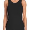 Workout Tank Tops for Women Seamless Full Length Gym Tops Athletic Yoga Top Built in Bra