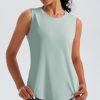 Ice Silk Workout Tank Tops for Women Cool-Dry Sleeveless Loose Fit Yoga Shirts Athletic