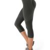 Body Sculpt Capri Leggings Reversible Wear Compression Leggings for Women Tummy Control Yoga Pants Workout
