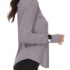 31lnV7cdkiL.jpg Women's Long Sleeve Running Shirts Workout Tops UPF 50+ Sun Shirt Quick Dry Athletic T-Shirts with Watching Window