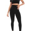 Womens Seamless Workout Sets 2 Piece Open Back Crop Tops High Waist Leggings Yoga Outfits Gym Clothes Sets