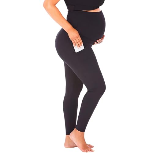 27" SoftLuxe Stay Put Maternity Leggings - High Waist Pregnancy Bottoms with Side Pockets