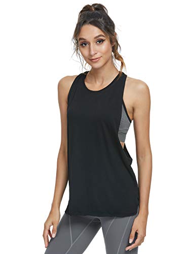 Workout Tank Tops for Women Lightweight Running Tanks Basic Gym Tops Sleeveless Athletic Yoga Shirts-4 Pack
