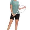 6 Pack Workout Tops for Women Short Sleeve UPF Sun Protection Athletic T Shirts Quick Dry Tennis Yoga Running Crew Neck Tee