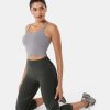 Body Sculpt Capri Leggings Reversible Wear Compression Leggings for Women Tummy Control Yoga Pants Workout