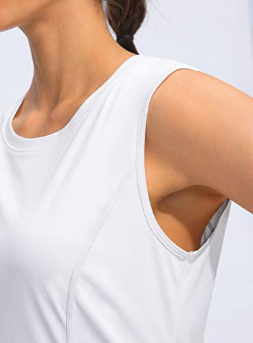 Women's Workout Tank Tops Lightweight Sleeveless Shirts for Women Loose Fit Tops for Athletic Running Tennis Yoga