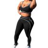 Women Workout Sets 2 Piece 2025 Outfits Summer Cami Top and Bodycon Pants Set Two Piece Sweatsuits Yoga Outfits