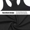 Racerback Workout Tank Tops for Women Basic Athletic Tanks Yoga Shirt Sleeveless Exercise Tops 4 Pack