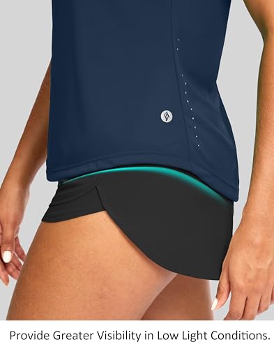 Sleeveless Workout Tops for Women Breathable Lightweight Athletic Running Tank Tops Active Tennis Yoga Shirts