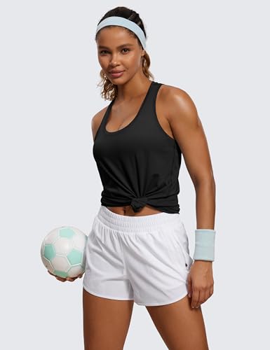 41-rf3u7YkL.jpg Womens Pima Cotton Racerback Workout Tank Tops Scoop Neck Athletic Loose Sleeveless Shirts