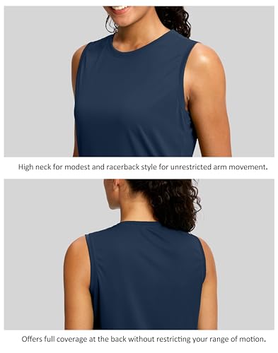 Sleeveless Workout Tops for Women Breathable Lightweight Athletic Running Tank Tops Active Tennis Yoga Shirts
