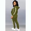 Womens Two Piece Outfits Casual Sweatsuits Solid Tracksuit Jogging Sweat Suits Matching Jogger Hoodie Pants Set