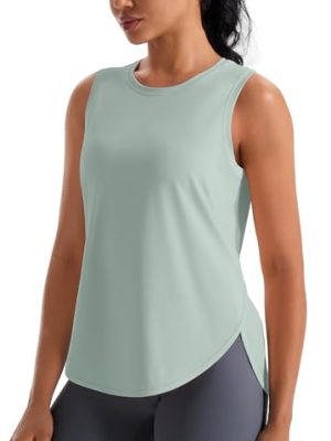 Ice Silk Workout Tank Tops for Women Cool-Dry Sleeveless Loose Fit Yoga Shirts Athletic