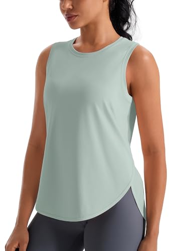 Ice Silk Workout Tank Tops for Women Cool-Dry Sleeveless Loose Fit Yoga Shirts Athletic