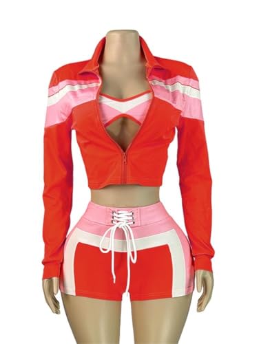 Work Out Sets Gym For Women 2 Piece Outfits Zip Up Sweatshirt And Lounge Athletic Jogger Shorts Set Track Sweat Suits