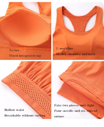2 Packs Breathable Workout Shorts Pants Sports Bra Set for Women,Women's Gym Short Trousers Outfits Set.