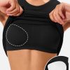 Workout Tank Tops for Women Seamless Full Length Gym Tops Athletic Yoga Top Built in Bra