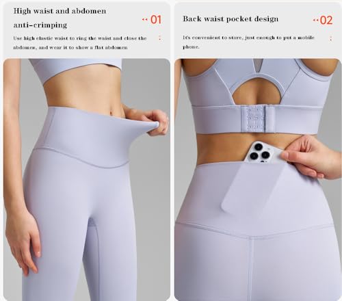 2 Piece Workout Sets for Women, Women’s Seamless Yoga Outfits Butt Lifting Leggings,High Impact Sports Bra Gym Pants.