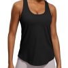 41Cdk8QkH-L.jpg Womens Pima Cotton Racerback Workout Tank Tops Scoop Neck Athletic Loose Sleeveless Shirts