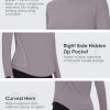 41DfeCzTRRL.jpg Women's Long Sleeve Running Shirts Workout Tops UPF 50+ Sun Shirt Quick Dry Athletic T-Shirts with Watching Window